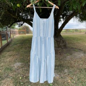 Blue and White striped dress